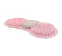 IWOWHERO Pumice Stone Foot Scrubber Mat with Non-Slip Suction Cups for Shower Callus Remover and Dead Skin Exfoliator Portable Foot Cleaner with Soft Sponge for Men and Women Compact Bath
