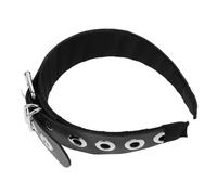 IWOWHERO Punk Style Pu Leather Headband for Girls Edgy Hair Decoration Accessory Inspired by Dark Asian Aesthetics for Festivals and Everyday Wear