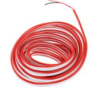 IWOWHERO Red LED Rope Light Flexible Silicone Neon Strip for DIY Projects Outdoor Advertising Signs Easy Install Low Voltage Safety Vibrant Neon Illumination