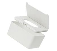 IWOWHERO Refillable Plastic Tissue Box Cover with Dustproof Lid Wipes Dispenser Holder for Wipes and Dry Tissues Compact Storage Organizer for Kitchen Bathroom Bedroom and Living