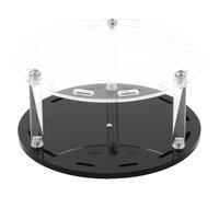 IWOWHERO Removable Rotating Tweezer Holder Rack for Eyelash Extensions Black Lash Organizer Stand with Hygienic Tool Separation Efficient Makeup Storage Shelf for Professional Beauty Use