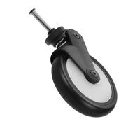 IWOWHERO Replacement Stroller Front Caster Wheel with Bracket Smooth Steering Wheel for Walkers Carts Trolleys Furniture Easy Installation Rubber Tire for Various Terrains