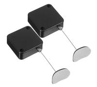 IWOWHERO Retractable Remote Control Tether High-Strength Steel Wire Rope and Adjustable Locking Leash for TV Remotes Gaming Controller