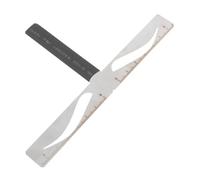 IWOWHERO Reusable Three Point Eyebrow Ruler Stencil for Symmetrical Brow Shaping Portable Eyebrow Caliper Measuring Tool for Makeup Beginners and Tattoo Stylists Classic Balance Positioning
