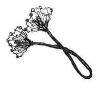 IWOWHERO Rhinestone Hair Bun Maker Shaper for Women Elegant Lazy Hair Styling Tool Suitable for Thick Thin Straight