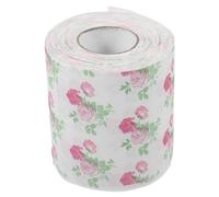 IWOWHERO Rose Printed Toilet Paper Roll Floral Pattern Soft Strong Bathroom Tissue Romantic Design Space-Saving Practical Use