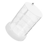 IWOWHERO Rotating Storage Box Acrylic Organizer Display Case for Hair Ties Makeup Trinkets for Desk Vanity Table Craft