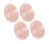 IWOWHERO Round Powder Puff 4pcs Set Medium 6.2cm Non-fluorescer Cosmetic Sponge Puff for Loose Face Powder Makeup Application