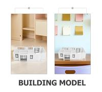 IWOWHERO Scale DIY Architectural Model Kit for Apartment Visualization Unfinished Miniature House Layout for Creative Building Educational Use and Spatial Design Study
