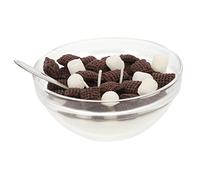 IWOWHERO Scented Candle Dessert Shape Cereal Bowl Mini Aromatherapy Candle Soy Wax for Home Decoration Unique Food-shaped Design for Kitchen Photo Props