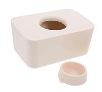 IWOWHERO Sealed Beige Silicone Wet Wipes Box with Lid Tissue Holder for Car Office Home Use Multipurpose Storage Case for Wipes and Living Tissue Stylish and Reusable Organizer