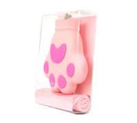 IWOWHERO Silicone Cat Paw Ice Bag Cooling Pouch Pink Reusable Hot Cold Pack for Summer Cooling and Relief