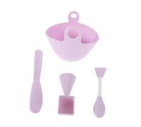 IWOWHERO Silicone Face Mask Mixing Bowl with Brush Stirring Rod and Measuring Spoon for Effortless DIY Facial Masks Skincare Tools for Women Home Spa