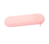 IWOWHERO Silicone Makeup Brush Storage Bag Portable Zipper Pouch for Travel Flexible and Cosmetic Brush Holder Compact Design for Easy Organization