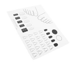 IWOWHERO Silicone Manicure Mat Nail Art Craft Pad White Non-Slip Nail Practice Mat DIY Transfer and Colour Mixing Mat for Beginners