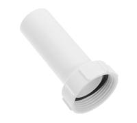 IWOWHERO Sink Drain Hose Extension Pipe Joint Connector 1-1/4 Inch Threaded Pipe to 32mm Straight Adapter Leak-Proof Plastic Fitting for Kitchens and Bathrooms