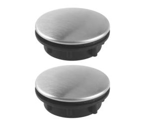 IWOWHERO Sink Hole Cover 1.77 Inch Stainless Steel Faucet Hole Cap Anti-Leakage Kitchen Sink Tap Cover for Bathroom Basin and Bathtub 2 Pack