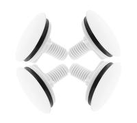 IWOWHERO Sink Hole Plug Decorative Sink Cover Overflow Rings Leakproof White Sturdy Construction Modern Style