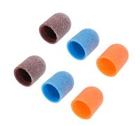 IWOWHERO Small Ø13Mm Red Sanding Bands with Mandrel for Nail Drill Fine Grit Nail File Attachment Kit for Manicure and Pedicure Foot Care for Dead Skin and Callus Removal