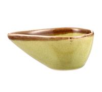 IWOWHERO Small Green Ceramic Essential Oil Diffuser Dish Porcelain Incense Tray Facial Mask Mixing Bowl for Salon Aromatherapy and Relaxation Use