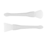 IWOWHERO Small Silicone Spatula Spoon 2Pcs Compact Size Sturdy Plastic Handle Wax Applicator Spatulas Sealant Spreader Tool Silicone Smoothing Tool for Wax Sealing Craft Accessories