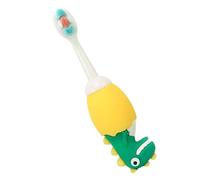 IWOWHERO Soft Silicone Toothbrush for Small Head Deep Clean Oral Care Tool with Tongue Cleaner and Gum Protection Ergonomic Handle for Easy Use Cute Dinosaur Design Random Color