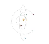 IWOWHERO Solar System Furniture Heavy Duty Nordic Physics Hanging Furniture Planetary Model Atomic Model Decorative for Kids Bedroom Projects