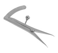 IWOWHERO Stainless Steel Eye Measurement Gauge Double Eyelid Surgery Ruler Eyelid Measuring Tool with Curved Screw Head for Precise and Cosmetic Use