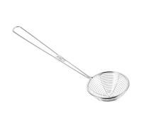 IWOWHERO Stainless Steel Fine Mesh Strainer Ladle for Kitchen Cooking and Frying Large Scoop Design for Efficient Skimming and Straining Pearls Jelly Fruits Multipurpose Cooking Spoon