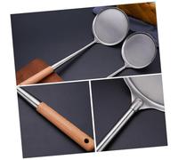 IWOWHERO Stainless Steel Long Handle Flat Frying Spoon for Home Kitchen Easy-Clean Pancake and Pastry Cooking Tool Non-Splash Design Suitable for Restaurant and Party Use