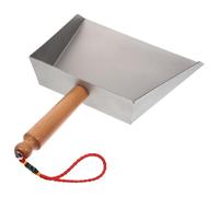 IWOWHERO Stainless Steel Mini Desktop Dustpan for Home Tabletop Cleaning Tool Compact Kitchen Dust Pan Narrow Space Sweeping Silver