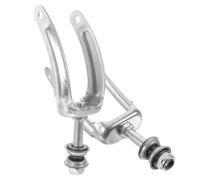 IWOWHERO Steel Front Wheel Fork Bracket with Bearings for Wheelchairs, Zinc Plated Iron Construction, 8-Inch Diameter, Easy Installation for Disabled Mobility Aids