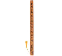 IWOWHERO Thick Bamboo Ruler with Clear Scale Measuring Stick for Students Teachers Vintage Style Solid Craft Teaching Tool