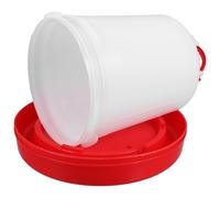 IWOWHERO Thickened Chicken Waterer Hanging Poultry Drinking Cup Portable Starter Kit for Small Chicks Ducks Quail Reusable Plastic Poultry Feeder and Waterer