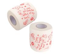 IWOWHERO Toilet Paper Rolls 2 Pack Large Funny Decorative for Valentine's Day Wedding Anniversary