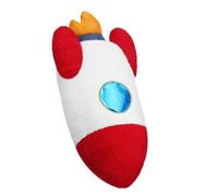 IWOWHERO Toy Space Rocket Plush Pillow, Cute Pp Cotton Rocket Shape Cushion for Nursery Room Decor, Bedroom Decor, Cozy Imaginative Play, Decorative Boys and Girls Bedding Pillow