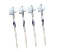 IWOWHERO Transparent Double-Sided Cleaning Brush for Artificial Teeth Soft Bristles Non- Handle Stain Removal Tool for and Easy Maintenance