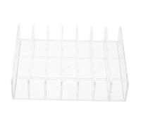 IWOWHERO Transparent Eyeshadow Storage Holder with Compartments Makeup Display Rack Organizer for Palettes Install Buckle Design Suitable for Home and Retail Use