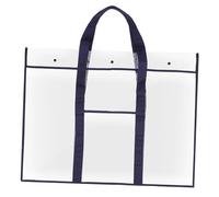IWOWHERO Transparent Poster Storage Bag for Artwork Lightweight and Durable Art Portfolio Holder with Handle for Storing Posters Documents and Art Supplies