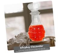 IWOWHERO Transparent Thickened Glass Whiskey Bottle Creative Cocktail Container for Wine Storage Enhances Aroma and Taste High-end Design