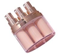IWOWHERO Travel Makeup Liquid Dispenser Bottle Leak Push down Container for Lotions Creams and Essentials for Skincare Routine Go Use