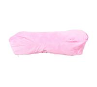 IWOWHERO U-Shaped Eyelash Extension Pillow Cover Neck Support Pillowcase for Beauty Salon Lash Beds Ergonomic Soft Pink Lash Pillow Protector Spa Use