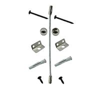 IWOWHERO Underturn Hardware Bag for Furniture Secure Straps Tip Furniture Anchor Shake Connector for Boy Girl Safety for Cabinet Tip Kit Installation