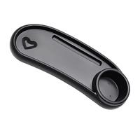 IWOWHERO Universal Stroller Snack Tray with Cup Holder for Pushchair and Pram, Removable Black Plastic Tray to Develop Eating Habit and Ensure Safety