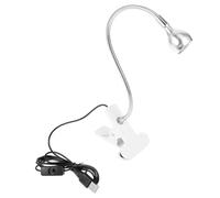 IWOWHERO UV Light Nail Dryer Level Brightness Silver Gel Curing Lamp USB Rechargeable Nail Art Dryer Table Lamp for Salon and Home Manicure