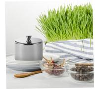 IWOWHERO Versatile Stainless Steel Sugar Jar with Spoon for Condiments and Seasonings Round Spice Container with Non-Magnetic Small Spoon Stylish Kitchen Storage for Home and Camping