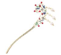 IWOWHERO Vintage Tassel Hair Sticks with Pearls for Women Elegant Chinese Hanfu Hairpins Lightweight Decorative Hair Chopsticks for Traditional Outfits and Daily Wear