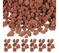 IWOWHERO Volcanic Red Rock Microlandscape Stones 3-6mm Natural Miniature Sand Table Rocks 60g Bag for Diorama Decoration and Fish Tank Scenery Basing