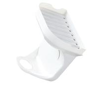 IWOWHERO Wall Mounted Bathroom Bottle Rack with Double Layers, White Pp Plastic Shower Storage Rack Featuring Space Saving Design and Flat Drain Tray Platform, for Organising Shower Gel