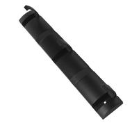 IWOWHERO Wall Mounted Invisible No-Drill Hooks Black 5 Foldable Coat Hooks Retractable Self-Adhesive Hanging Rack for Home Entryway Bathroom Towels Clothes Keys